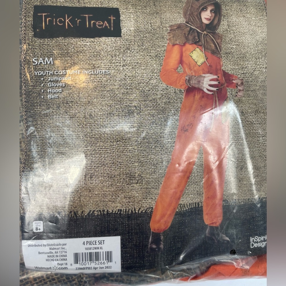 Kids Size XL 14/16 SAM Costume